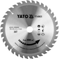 Disc circular pentru lemn 190X36TX20 mm Yato YT-60635