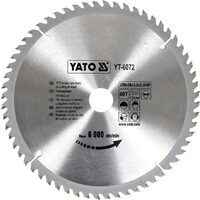 Disc fierastrau circular pentru lemn 250x60x30mm Yato YT-6072