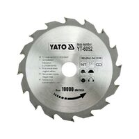 Disc fierăstrău wolfram pentru lemn 140 x 16 mm Yato YT-6052
