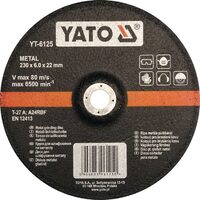 Disc slefuit metal 230 x 22 x 6 mm Yato YT-6125