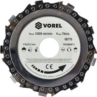 Disc circular pentru lemn 115 mm Vorel 08770