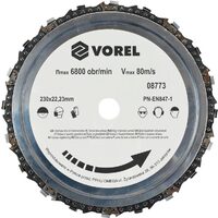 Disc circular pentru lemn 230 mm Vorel 08773