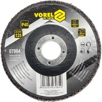Disc lamelar abraziv P40 125 mm  Vorel 07984