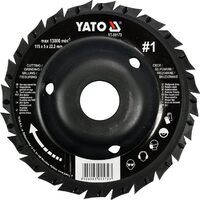 Disc circular raspel depresat 115 x 22.2 mm nr. 1 Yato YT-59173