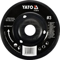 Disc raspel pentru lemn depresat 125 x 22.2 mm nr. 3 Yato YT-59170