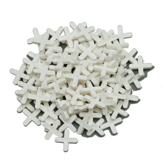 Distanțiere tip cruce pentru faianță, 5 mm, 100 bucăți Vorel 04650