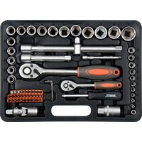 Trusa tubulare 72 piese, 1/2" Sthor 58705