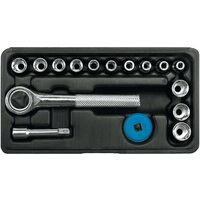 Trusa chei tubulare 1/4" 4 - 13 mm 16 piese Vorel 58160