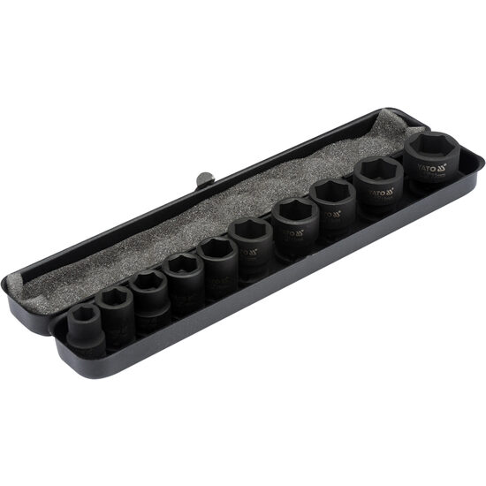 Set 10 tubulare de impact 3/8" 10 - 22 mm Yato YT-37690