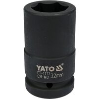 Cheie tubulară hexagonlă de impact adânca 32 mm 1” Yato YT-1177