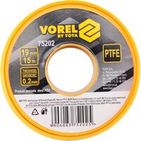 Banda de teflon 19 mm x 0.2 mm x 15 m Vorel 75202