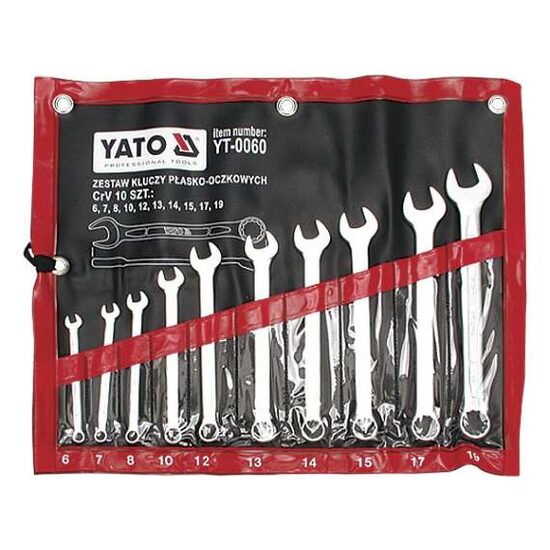 Set 10 chei combinate 6 - 19 mm Yato YT-0060
