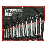 Set 12 chei inelare cu cot 6 - 32 mm Yato YT-0398