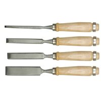 Set 4 dalti maner lemn 6-24 mm Vorel 25500