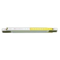 Metru tamplarie lemn 1 m alb-galben Vorel 15004