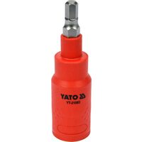 Bit hex 6 x 75 mm cu adaptor 3/8" vde Yato YT-21082