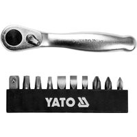 Set antrenor cu clichet pentru biti 1/4", 11 pcs Yato YT-14390