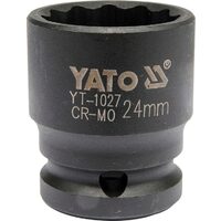 Cheie tub.bi-hex. de impact 24 mm 1/2" Yato YT-1027