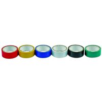 Bandă izolatoare PVC, 19mm x 3m, mix, set 6 buc Vorel 75060