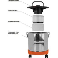 Aspirator pentru cenusa 800w Vorel 78870