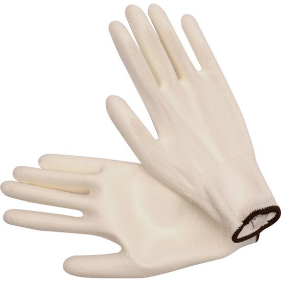 Manusi de lucru albe, marimea 10 Vorel 74081