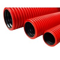 Teava Corugata Rosu PEHD 63mm 450N
