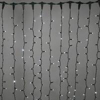 Perdea Luminoasa 494 LED-uri Alb Rece