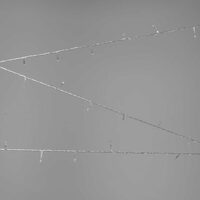 Instalatie Extensibila 50 LED 3.6W Rosu Cablu Alb