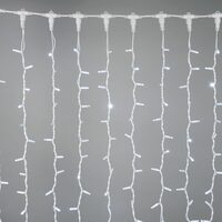 Perdea Luminoasa 494 LED-uri Alb Rece