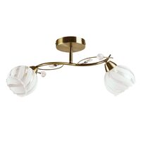 Lustra Flandra Alb+Alama 2xE27 60W 