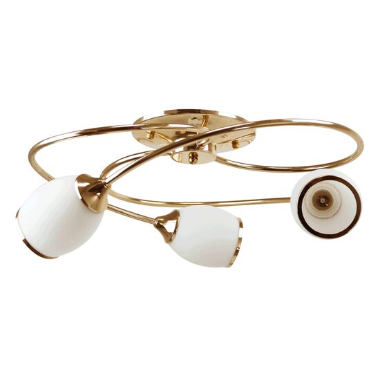 Lustra Elipso Alb+Auriu 3xE27 60W 