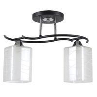 Lustra Kalista Crom+Negru+Alb 2xE27 60W