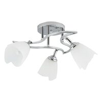 Lustra Tania Crom+Alb 3xE27 60W 