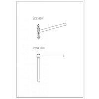 Brat Dublu Drept 90° 1.5M