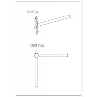 Brat Dublu Drept 90° 0.5M