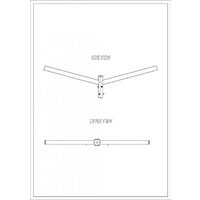 Brat Dublu Drept 180° 0.5M