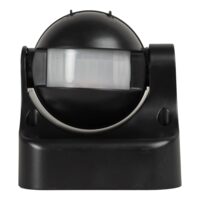 Senzor Prezenta IP44 180° Negru