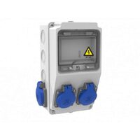 Tablou organizare de santier, Sigurante 2P (1x16A) + 2P (1x16A) 220V IP44