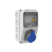 Tablou organizare de santier, Sigurante 1P (1x16A) 220V IP44