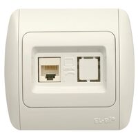 Zirve Priza UTP 1xRJ45 Cat6E ST