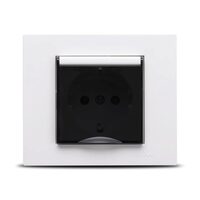 Priza Schuko Protectie Copii ST Alb