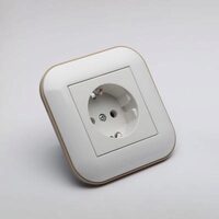 Priza Schuko ST Alb Kraft Ovivo Loft