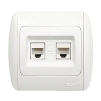 Zirve Priza UTP 2xRJ45 Cat6E ST