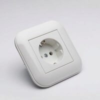 Priza Schuko Ovivo Loft ST Alb