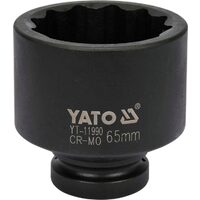Cheie tubulară bihexagonlă de impact 65 mm 1" Yato YT-11990