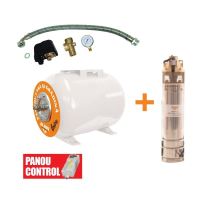 Pompa submersibila Ruris Aqua 101 + corp hidrofor 50 l, 750 W, adancime absorbtie 15 m, inaltime refulare 60 m, Dunarea 50 Litri
