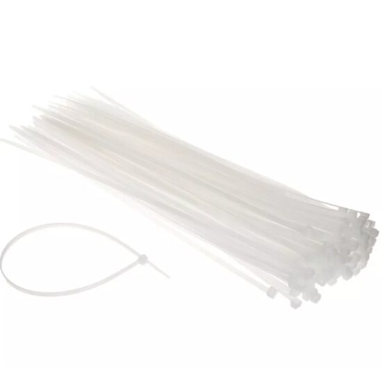 Brida colier de plastic (soricel) 150mmx2.5mm 100buc./pg alb Valcor VLC13001