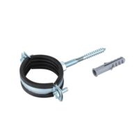 Colier metalic pentru tevi cu garnitura de cauciuc si diblu cu prezon 1/2 toli