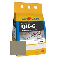 Chit de rosturi gresie si faianta Quarz Kit 6 GRI PETROL, flexibil, aquastatic, 2-6mm, 2kg, Adeplast