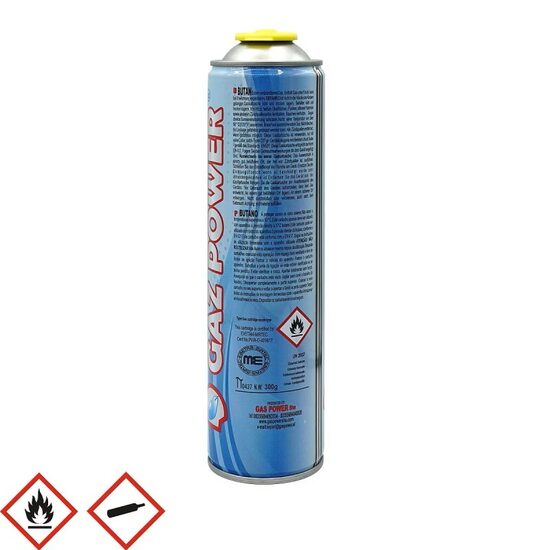 Butelie gaz 330gr gazpropan / butan cu valva 7/16